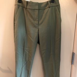 New LOFT Skinny Ankle Pants with Curvy Fit- Olive